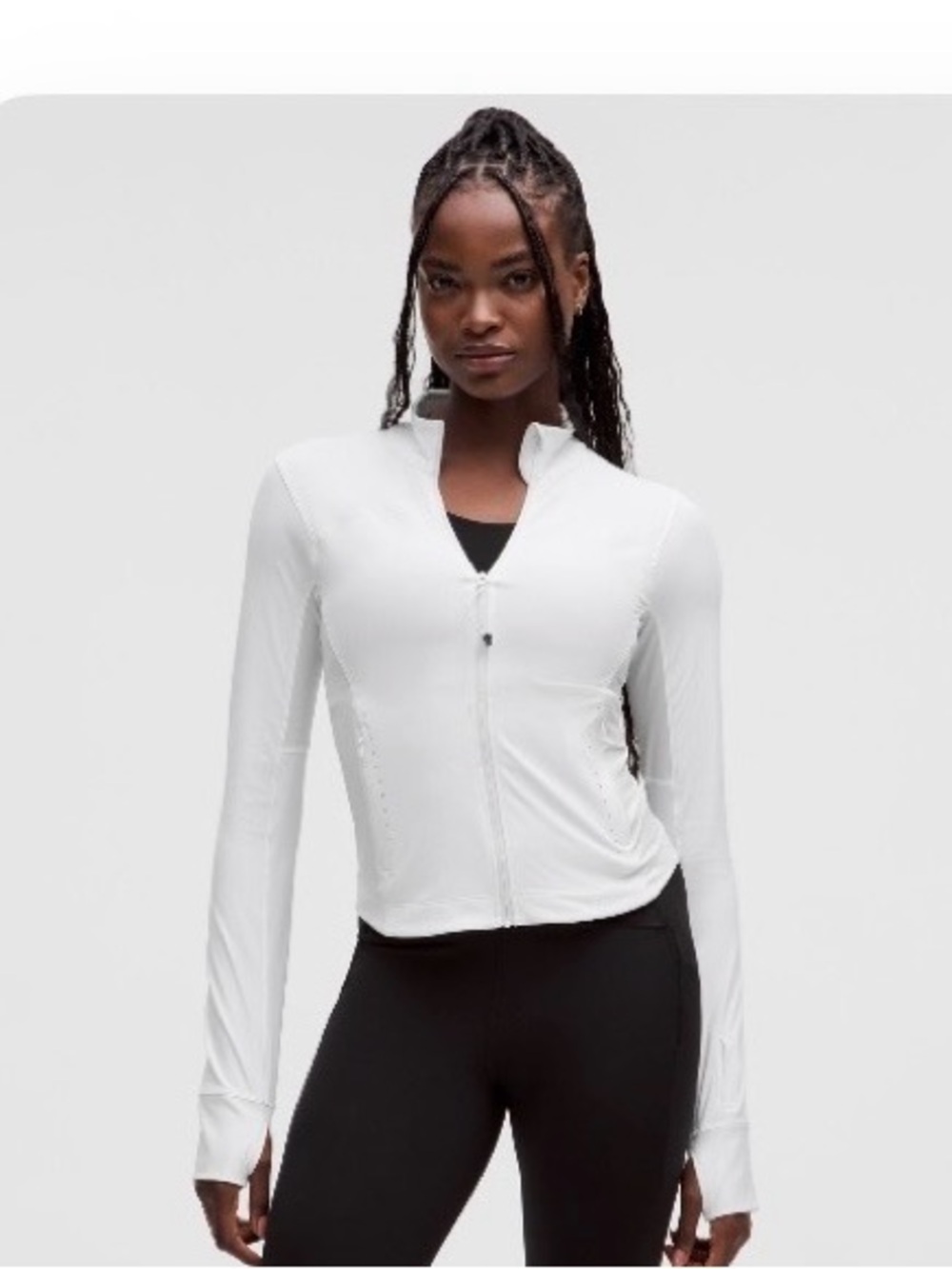 lululemon White Lightweight Running Jacket